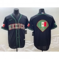 Men's Mexico Baseball 2023 Black World Baseball Big Logo Classic Stitched Jersey