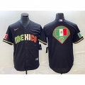 Men's Mexico Baseball Black 2023 World Baseball Classic Team Big Logo Stitched Jersey
