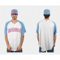 Men's Mexico Baseball Blank 2023 White Blue World Baseball Classic Stitched Jersey