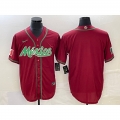 Men's Mexico Baseball Blank Red 2023 World Baseball Classic Stitched Jersey