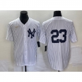 Men's New York Yankees #23 Don Mattingly White Cool Base Stitched Baseball Jersey