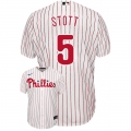 Men's Philadelphia Phillies #5 Bryson Stott White Cool Base Stitched Baseball Jersey