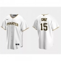 Men's Pittsburgh Pirates #15 Oneil Cruz White Cool Base Stitched Baseball Jersey