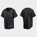 Men's San Diego Padres #13 Manny Machado Black Pitch Black Fashion Replica Stitched Jersey