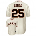 Men's San Francisco Giants #25 Barry Bonds Cream Cool Base Stitched Jersey
