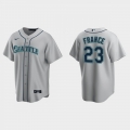 Men's Seattle Mariners #23 Ty France Gray Cool Base Stitched jersey