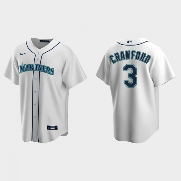 Men's Seattle Mariners #3 J.P. Crawford White Cool Base Stitched jersey