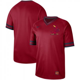 Men's St. Louis Cardinals Red Blank Cooperstown Collection Legend Stitched MLB Jersey