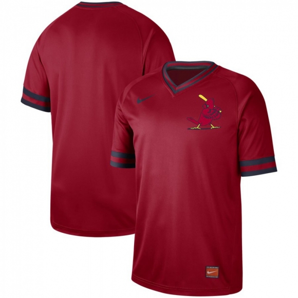 Men's St. Louis Cardinals Red Blank Cooperstown Collection Legend Stitched MLB Jersey