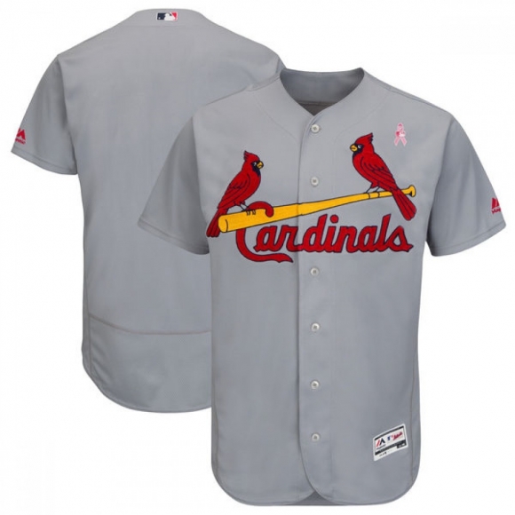 Men's St.Louis Cardinals Gray 2018 Mother's Day Flexbase Stitched MLB Jersey