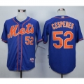 Mets #52 Yoenis Cespedes Blue Alternate Home Cool Base Stitched MLB Jersey