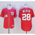 Nationals #28 Jayson Werth Red Flexbase Authentic Collection Stitched MLB Jersey