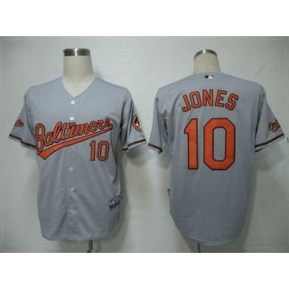 Orioles #10 Adam Jones Grey Cool Base Stitched Youth MLB Jersey