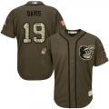 Orioles #19 Chris Davis Green Salute to Service Stitched MLB Jersey