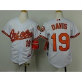 Orioles #19 Chris Davis White Cool Base Stitched Youth MLB Jersey