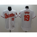 Orioles #19 Chris Davis White Flexbase Authentic Collection Stitched MLB Jersey