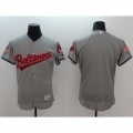 Orioles Blank Grey Fashion Stars & Stripes Flexbase Authentic Stitched MLB Jersey