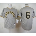 Pirates #6 Starling Marte Grey 1953 Turn Back The Clock Stitched MLB Jersey
