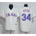Rangers #34 Nolan Ryan White New Cool Base Stitched MLB Jersey