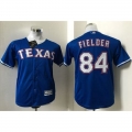 Rangers #84 Prince Fielder Blue Cool Base Stitched Youth MLB Jersey