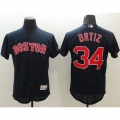Red Sox #34 David Ortiz Navy Blue Flexbase Authentic Collection Stitched MLB Jersey