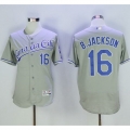 Royals #16 Bo Jackson Grey Flexbase Authentic Collection Stitched MLB Jersey