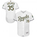 Royals #35 Eric Hosmer White Flexbase Authentic Collection 2016 Memorial Day Stitched MLB Jersey