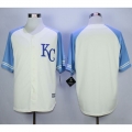 Royals Blank Cream Exclusive Vintage Stitched MLB Jersey