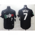 Toddler Los Angeles Dodgers #7 Julio Urias Black Cool Base Stitched Baseball Jersey
