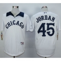 White Sox #45 Michael Jordan White 1976 Turn Back The Clock Stitched MLB Jersey
