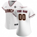 Women's Arizona Diamondbacks ACTIVE Player Custom White 2023 World Series Home Stitched Baseball Jersey(Run Small)