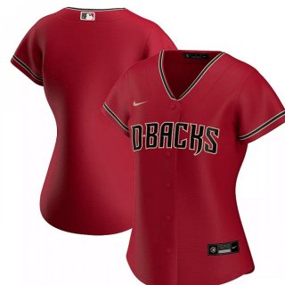 Women's Arizona Diamondbacks Blank Red Cool Base Stitched Baseball Jersey(Run Small)