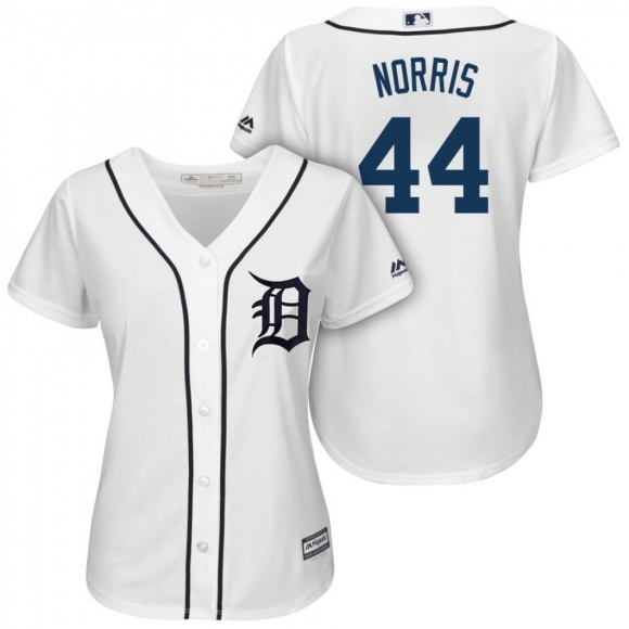 Women's Detroit Tigers #44 Daniel Norris White Cool Base Stitched MLB Jersey(Run Small)