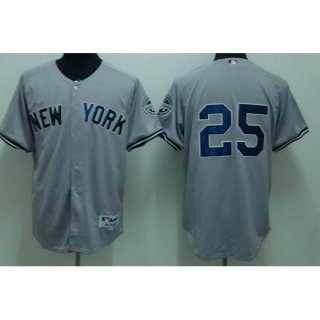 Yankees #25 Mark Teixeira Stitched Grey Youth MLB Jersey