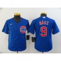 Youth Chicago Cubs Blue #9 Javier Baez Cool Base Stitched MLB Jersey